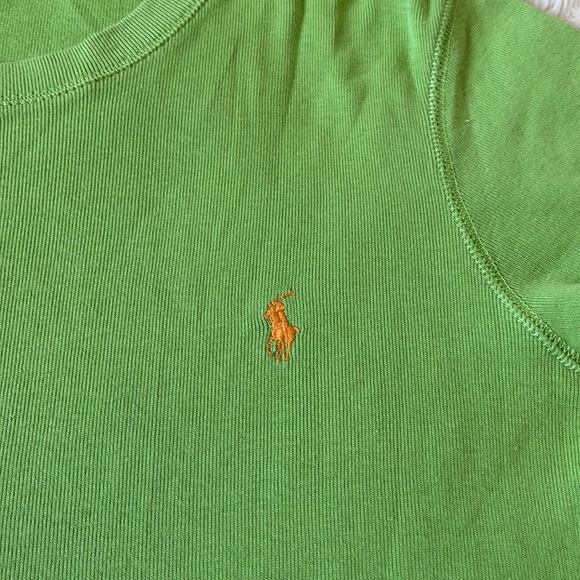 Ralph Lauren Sport Green 100% Cotton Short Sleeve T-Shirt Size L - Picture 2 of 5